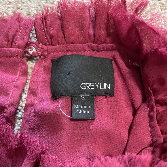 Greylin Mock Turlte neck blouse - Picture 7 of 7